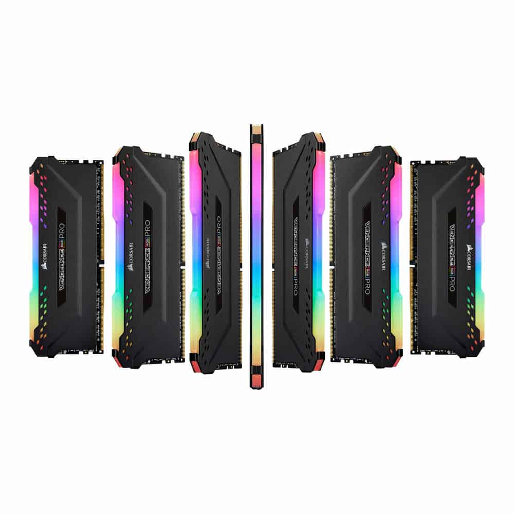 (image for) Corsair Vengeance RGB PRO Black 128GB 3200 MHz DDR4 Quad Channel Memory Kit